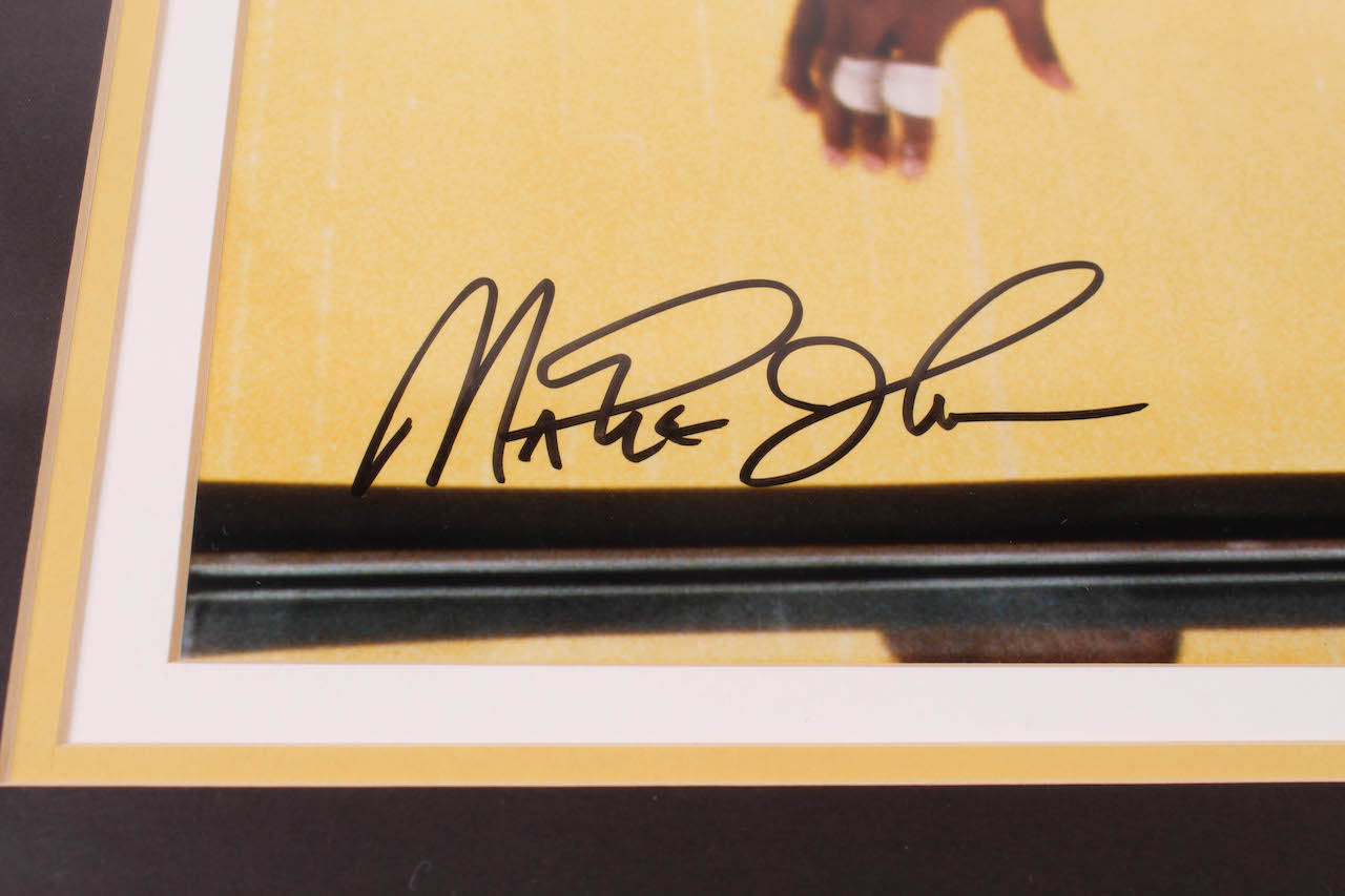 Magic Johnson & Michael Jordan Signed 22x26 Custom Framed Photo Display (UDA COA) at PristineAuction.com Magic Johnson & Michael Jordan Signed 22x26 Custom Framed Photo Display (UDA COA) at PristineAuction.com
