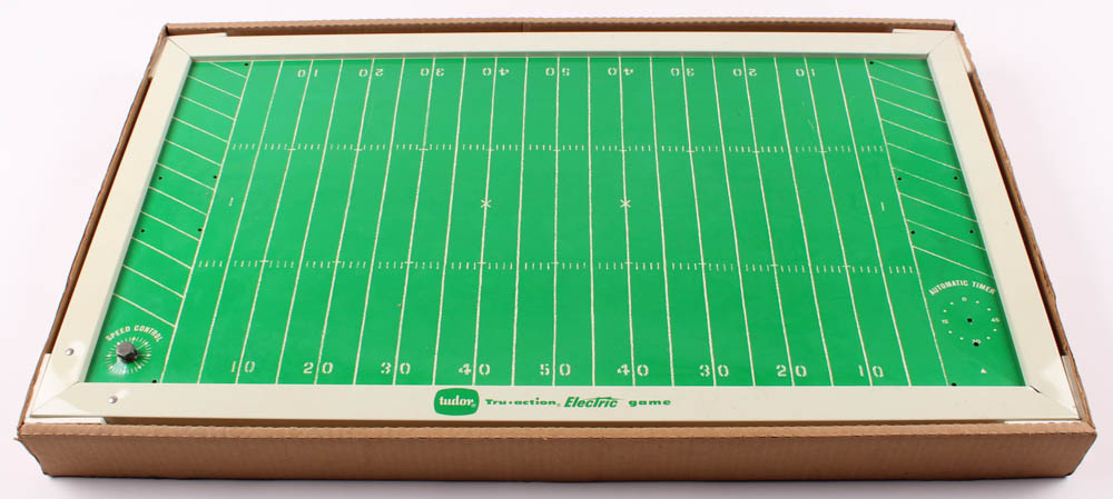 Vintage Tudor Electric Football Game With Origianl Box at PristineAuction.com Vintage Tudor Electric Football Game With Origianl Box at PristineAuction.com