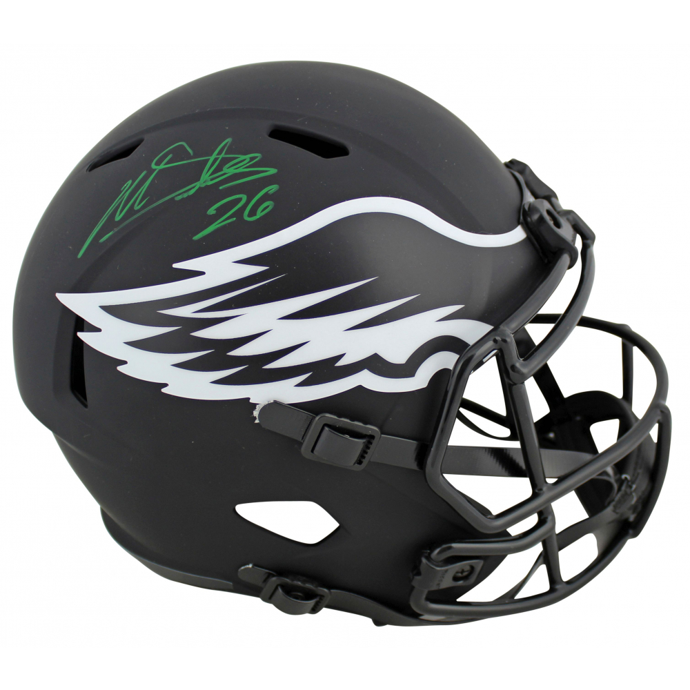 Miles Sanders Signed Eagles FullSize Eclipse Alternate Speed Helmet