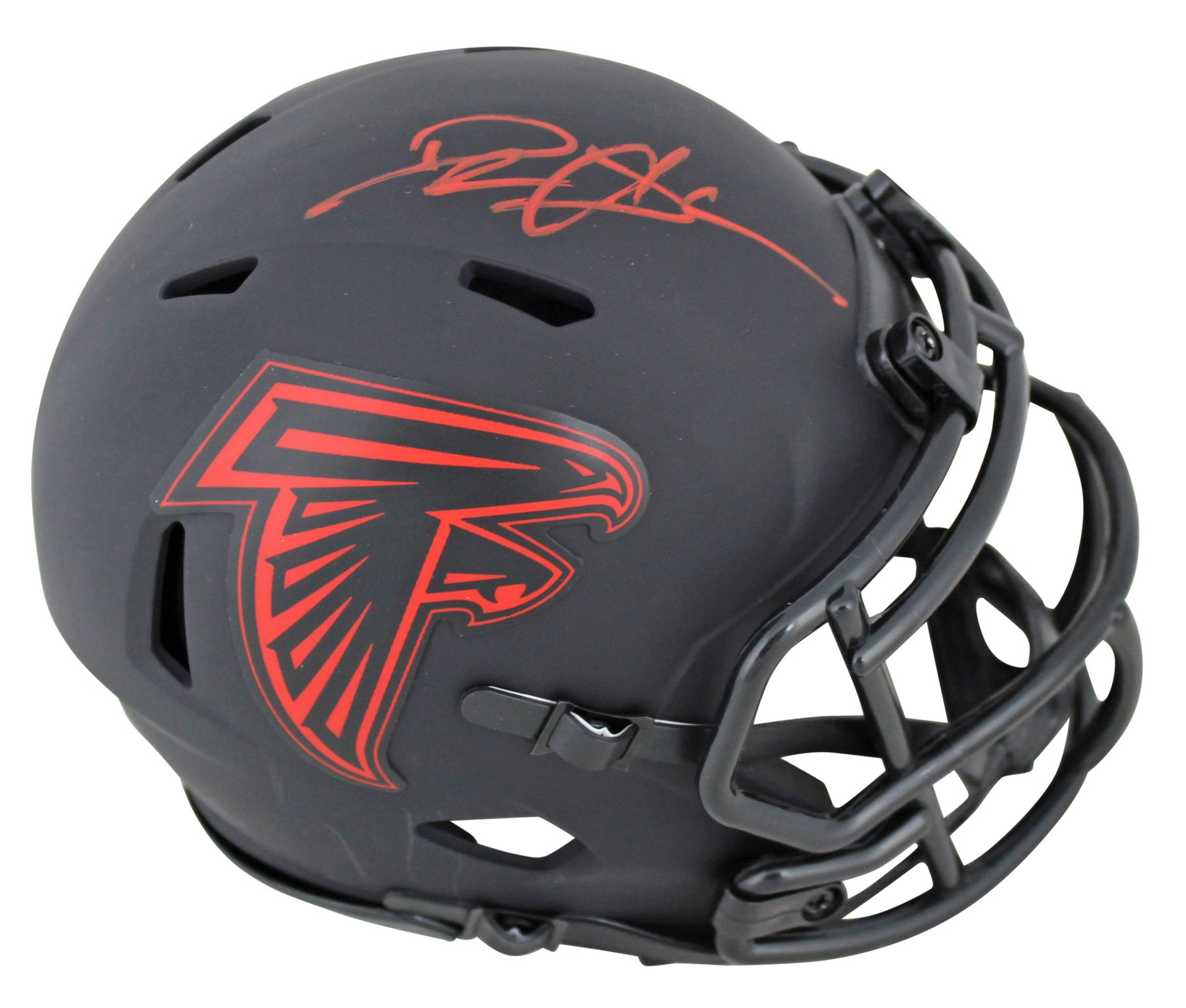 Deion Sanders Signed Falcons Eclipse Alternate Speed Mini Helmet (Beckett) at PristineAuction.com Deion Sanders Signed Falcons Eclipse Alternate Speed Mini Helmet (Beckett) at PristineAuction.com