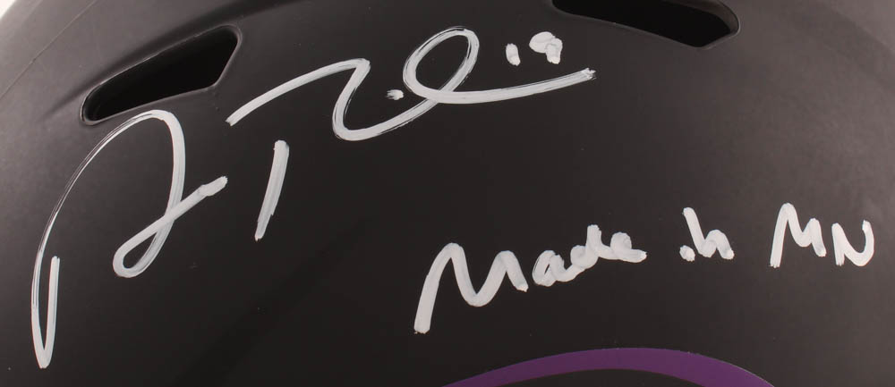 Adam Thielen Signed Vikings Eclipse Alternate Full-Size Speed Helmet Inscribed "Made in MN" (Beckett COA) at PristineAuction.com Adam Thielen Signed Vikings Eclipse Alternate Full-Size Speed Helmet Inscribed "Made in MN" (Beckett COA) at PristineAuction.com