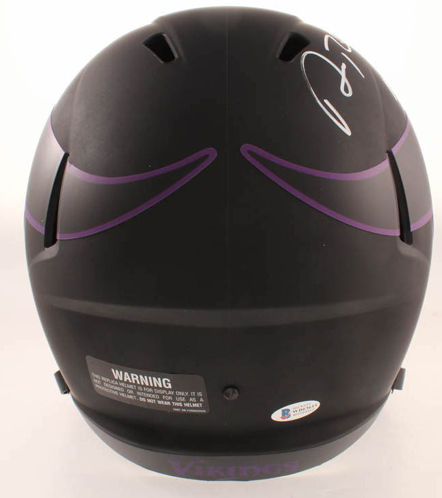 Adam Thielen Signed Vikings Eclipse Alternate Full-Size Speed Helmet Inscribed "Made in MN" (Beckett COA) at PristineAuction.com Adam Thielen Signed Vikings Eclipse Alternate Full-Size Speed Helmet Inscribed "Made in MN" (Beckett COA) at PristineAuction.com