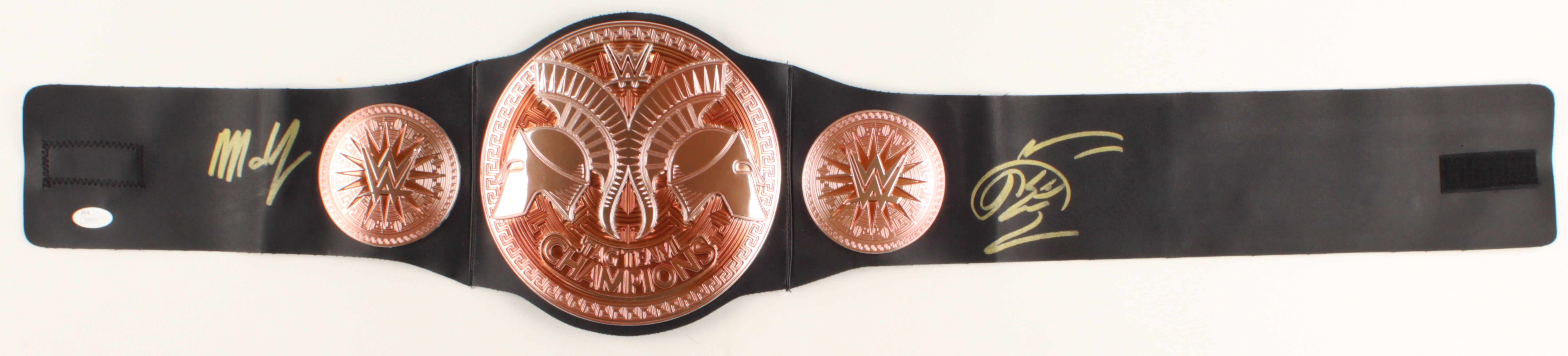 Matt Hardy & Jeff Hardy Signed WWE Tag Title Belt (JSA Hologram) at PristineAuction.com Matt Hardy & Jeff Hardy Signed WWE Tag Title Belt (JSA Hologram) at PristineAuction.com
