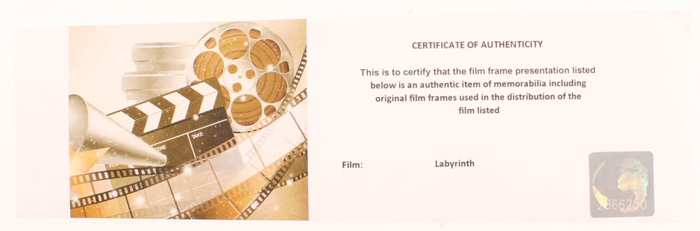 "Labyrinth" LE 8x10 Custom Matted Original Film / Movie Cell Display at PristineAuction.com "Labyrinth" LE 8x10 Custom Matted Original Film / Movie Cell Display at PristineAuction.com
