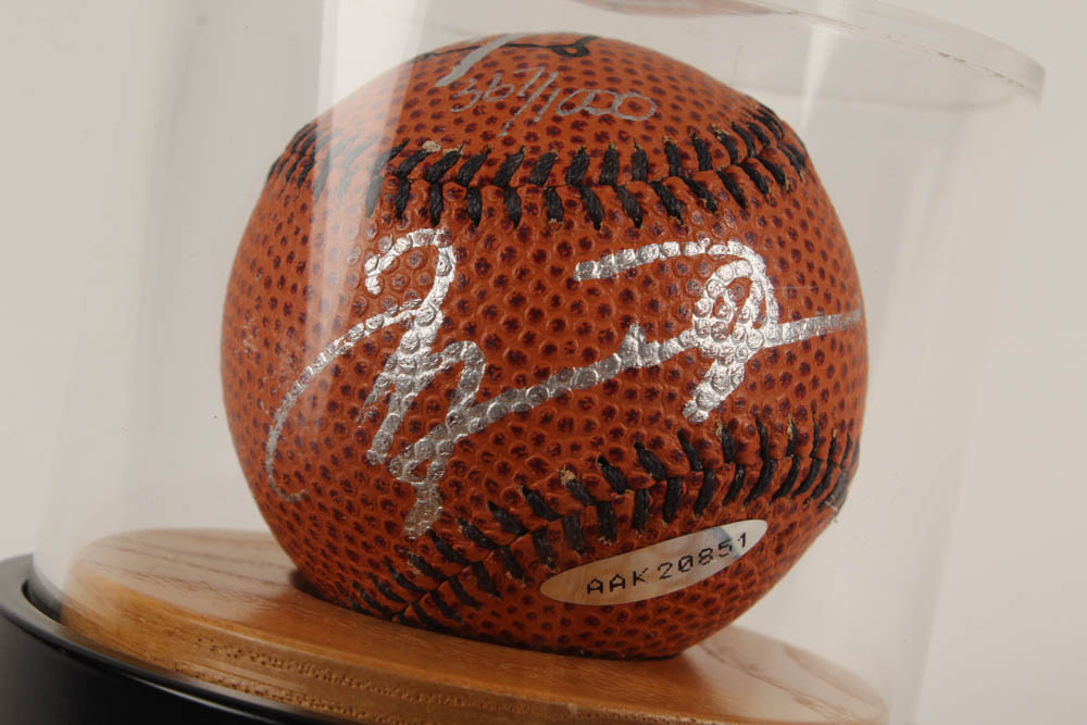 Michael Jordan Signed LE B-Ball Baseball with Display Case (UDA Hologram & JSA Hologram) at PristineAuction.com Michael Jordan Signed LE B-Ball Baseball with Display Case (UDA Hologram & JSA Hologram) at PristineAuction.com