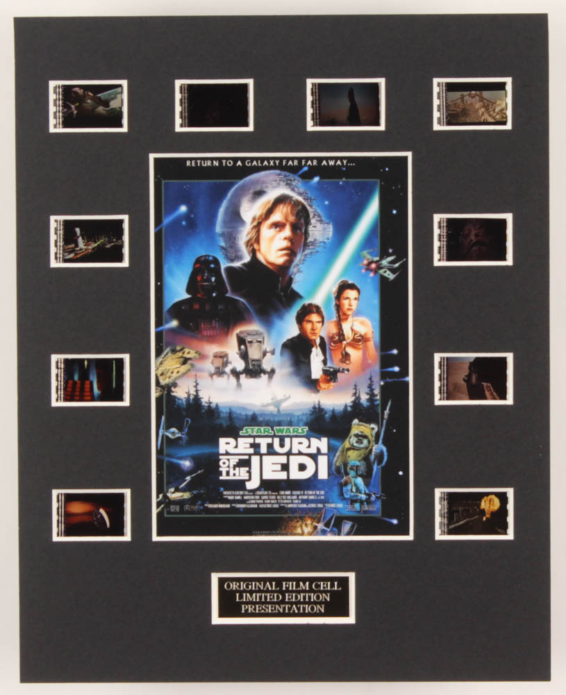 "Star Wars: Return of the Jedi" LE 8x10 Custom Matted Original Film / Movie Cell Display at PristineAuction.com "Star Wars: Return of the Jedi" LE 8x10 Custom Matted Original Film / Movie Cell Display at PristineAuction.com