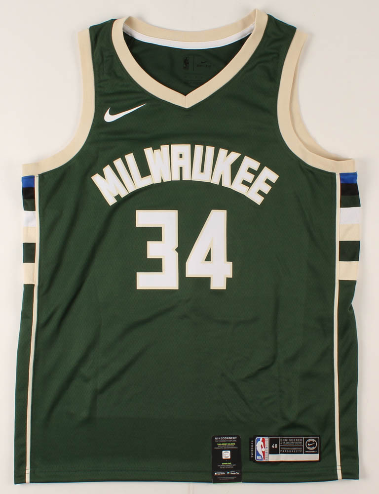 Giannis Antetokounmpo Signed Bucks Nike Jersey (Beckett COA) at PristineAuction.com Giannis Antetokounmpo Signed Bucks Nike Jersey (Beckett COA) at PristineAuction.com