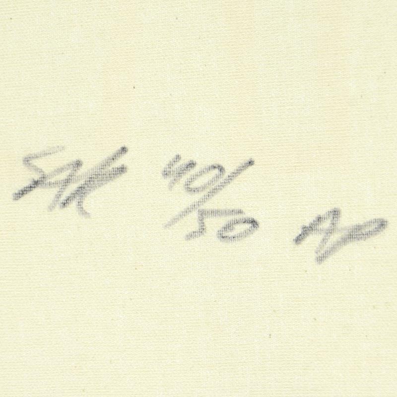 Steve Kaufman Signed "Bada Bing" LE 46x24 Hand-Pulled Silkscreen on Canvas (PA) at PristineAuction.com Steve Kaufman Signed "Bada Bing" LE 46x24 Hand-Pulled Silkscreen on Canvas (PA) at PristineAuction.com