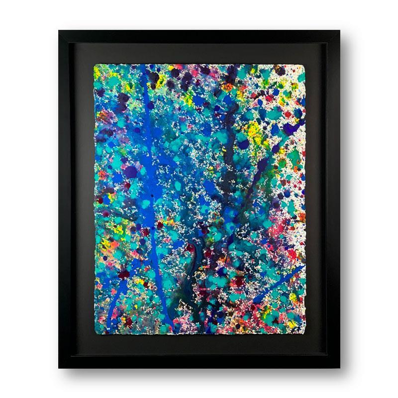 Wyland Signed "Abstract" 38x31 Original Painting on Paper at PristineAuction.com Wyland Signed "Abstract" 38x31 Original Painting on Paper at PristineAuction.com