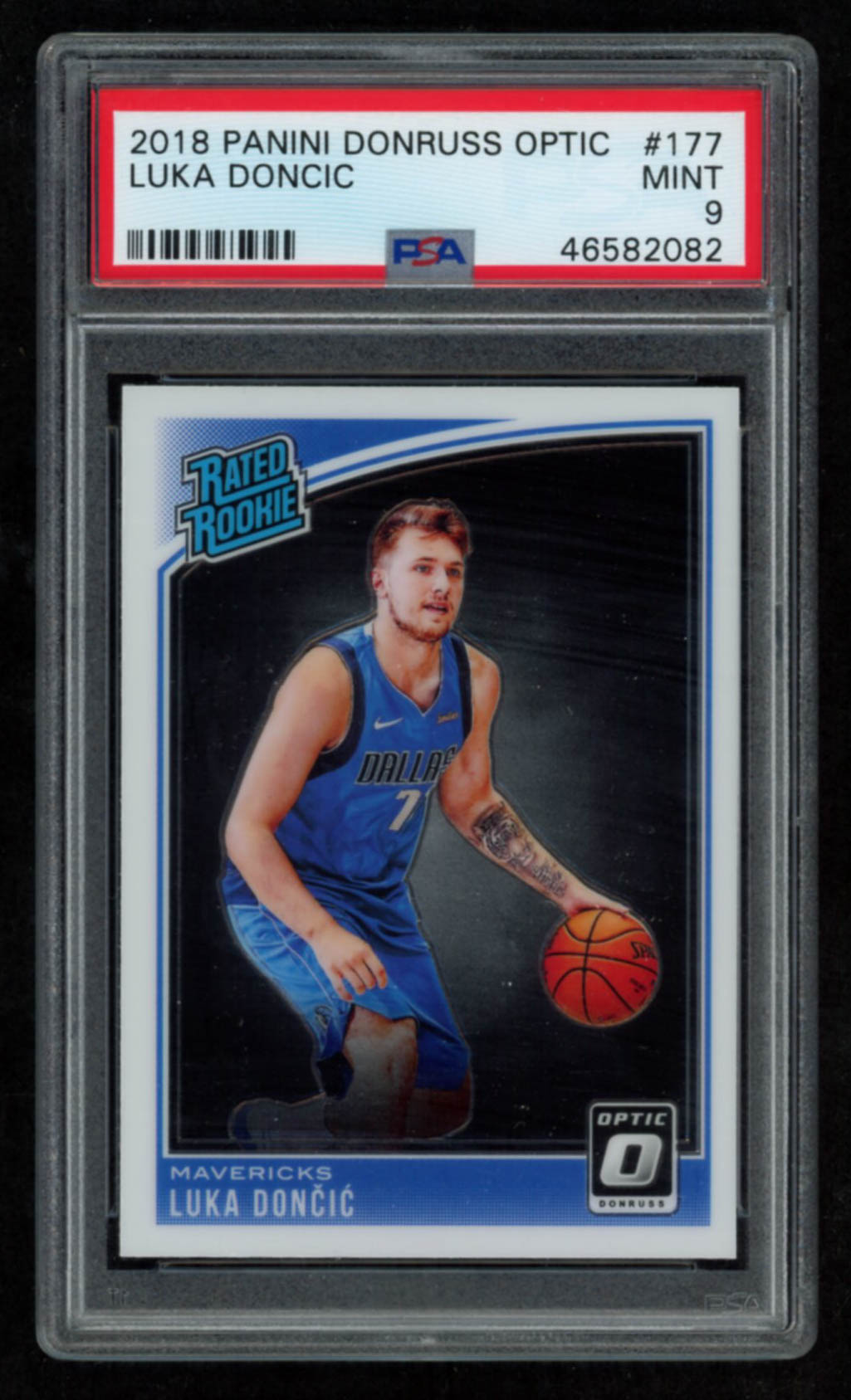Luka Doncic 2018-19 Donruss Optic #177 RR RC (PSA 9) at PristineAuction.com Luka Doncic 2018-19 Donruss Optic #177 RR RC (PSA 9) at PristineAuction.com