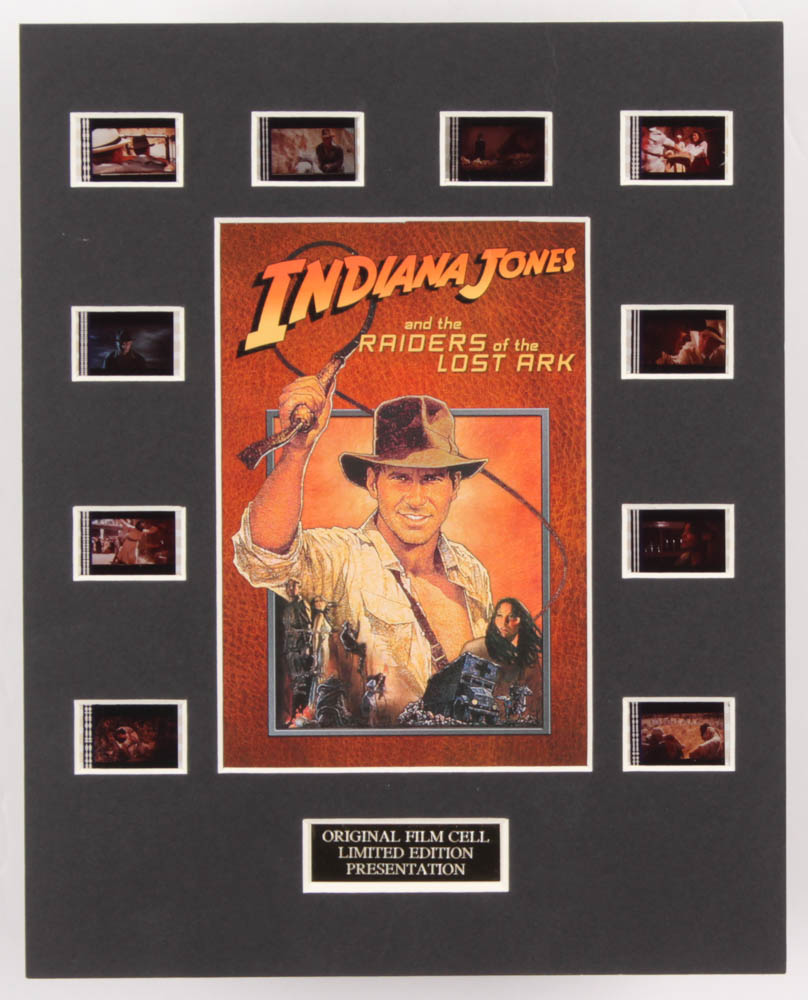 "Indiana Jones and the Raiders of the Lost Ark" LE 8x10 Custom Matted Original Film / Movie Cell Display at PristineAuction.com "Indiana Jones and the Raiders of the Lost Ark" LE 8x10 Custom Matted Original Film / Movie Cell Display at PristineAuction.com