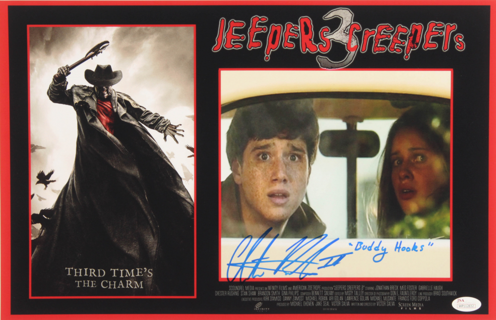Chester Rushing Signed "Jeepers Creepers 3" 11x17 Photo Inscribed