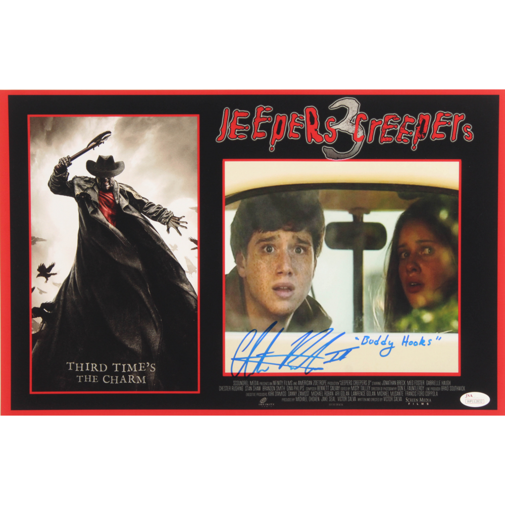 Chester Rushing Signed "Jeepers Creepers 3" 11x17 Photo Inscribed