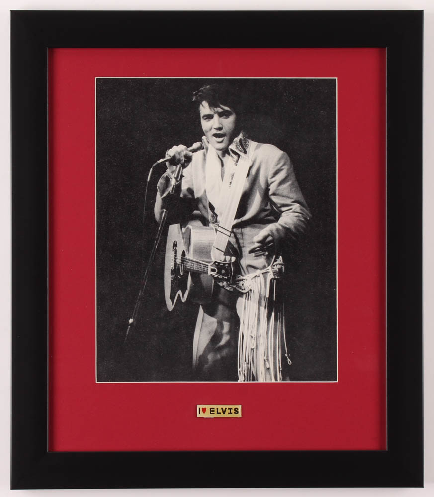 Elvis Presley 13x15 Custom Framed Vintage 1970's Photo Display with ...