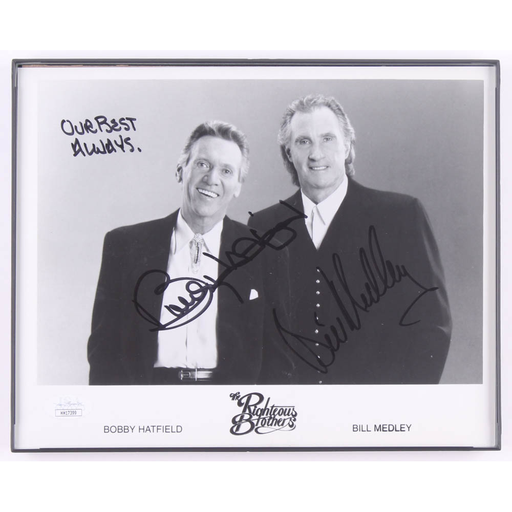 Bill Medley Bobby Hatfield Signed The Righteous Brothers 8x10 Custom Framed Photo Jsa Coa Pristine Auction
