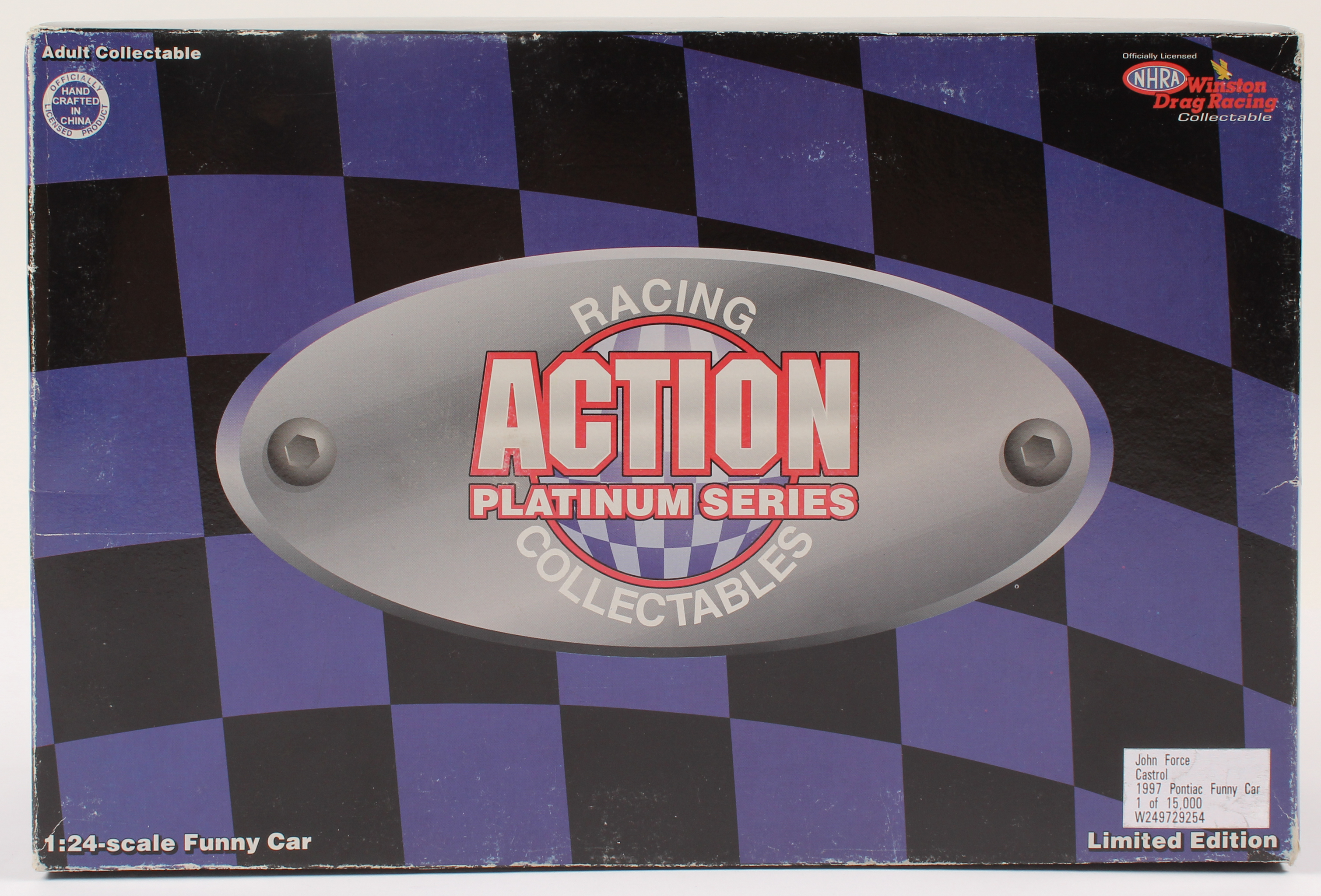 John Force Signed LE Castrol GTX 1997 Pontiac Funny Car 1:24 Scale Stock Car (JSA COA) at PristineAuction.com John Force Signed LE Castrol GTX 1997 Pontiac Funny Car 1:24 Scale Stock Car (JSA COA) at PristineAuction.com