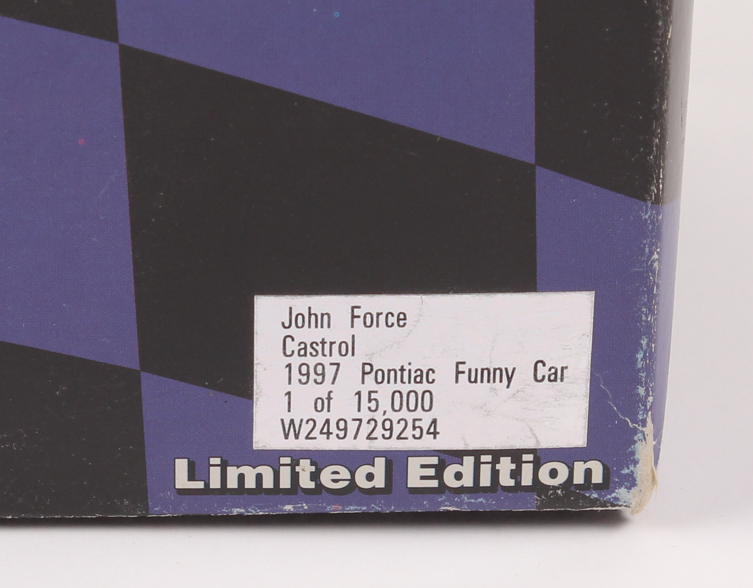 John Force Signed LE Castrol GTX 1997 Pontiac Funny Car 1:24 Scale Stock Car (JSA COA) at PristineAuction.com John Force Signed LE Castrol GTX 1997 Pontiac Funny Car 1:24 Scale Stock Car (JSA COA) at PristineAuction.com