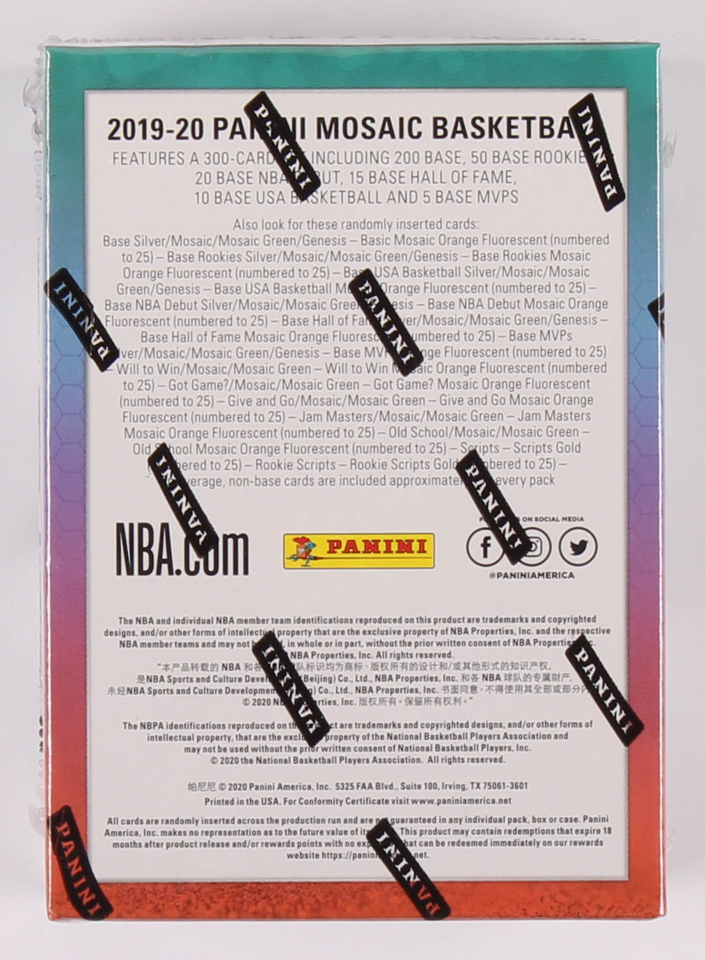 19-20 Panini Mosaic Basketball Blaster Box of (32) Cards at PristineAuction.com 19-20 Panini Mosaic Basketball Blaster Box of (32) Cards at PristineAuction.com