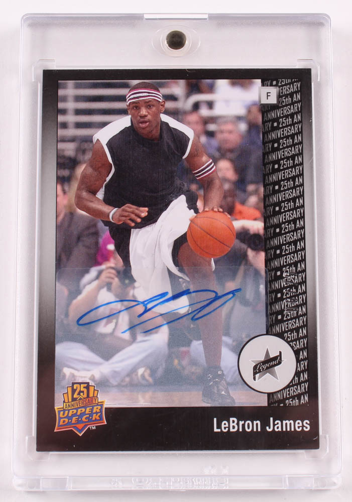 LeBron James 2014 Upper Deck 25th Anniversary Autographs #6 at PristineAuction.com LeBron James 2014 Upper Deck 25th Anniversary Autographs #6 at PristineAuction.com