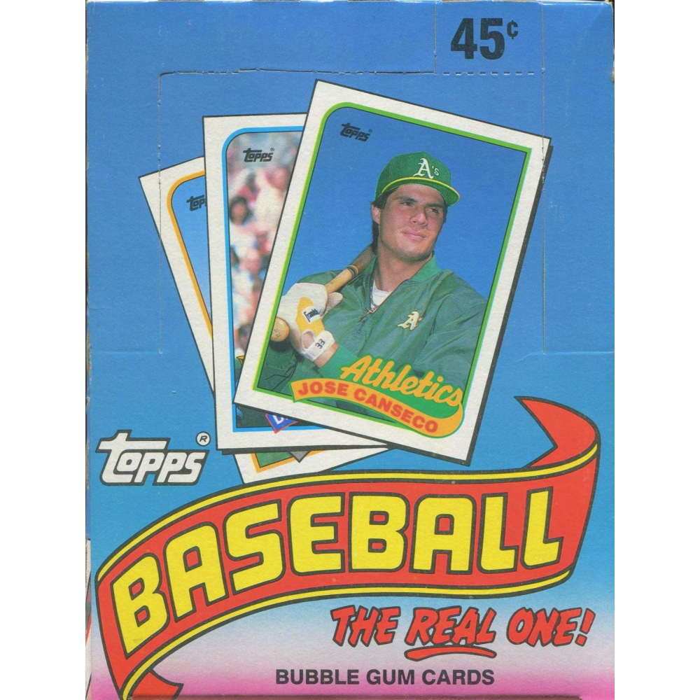 1989 Topps Baseball Unopened Wax Box With 36 Packs Pristine Auction