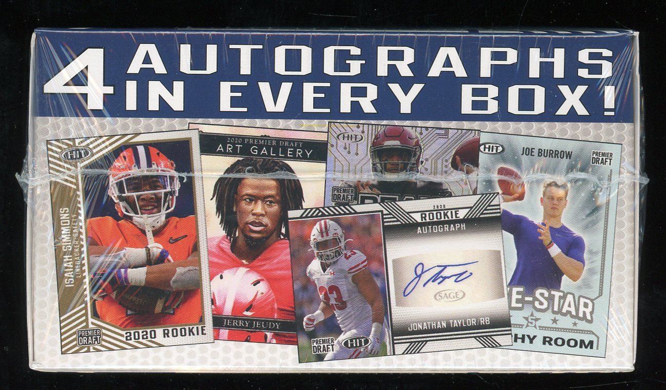 2020 Sage Hit High Series Football Blaster Box with (72) Cards at PristineAuction.com 2020 Sage Hit High Series Football Blaster Box with (72) Cards at PristineAuction.com