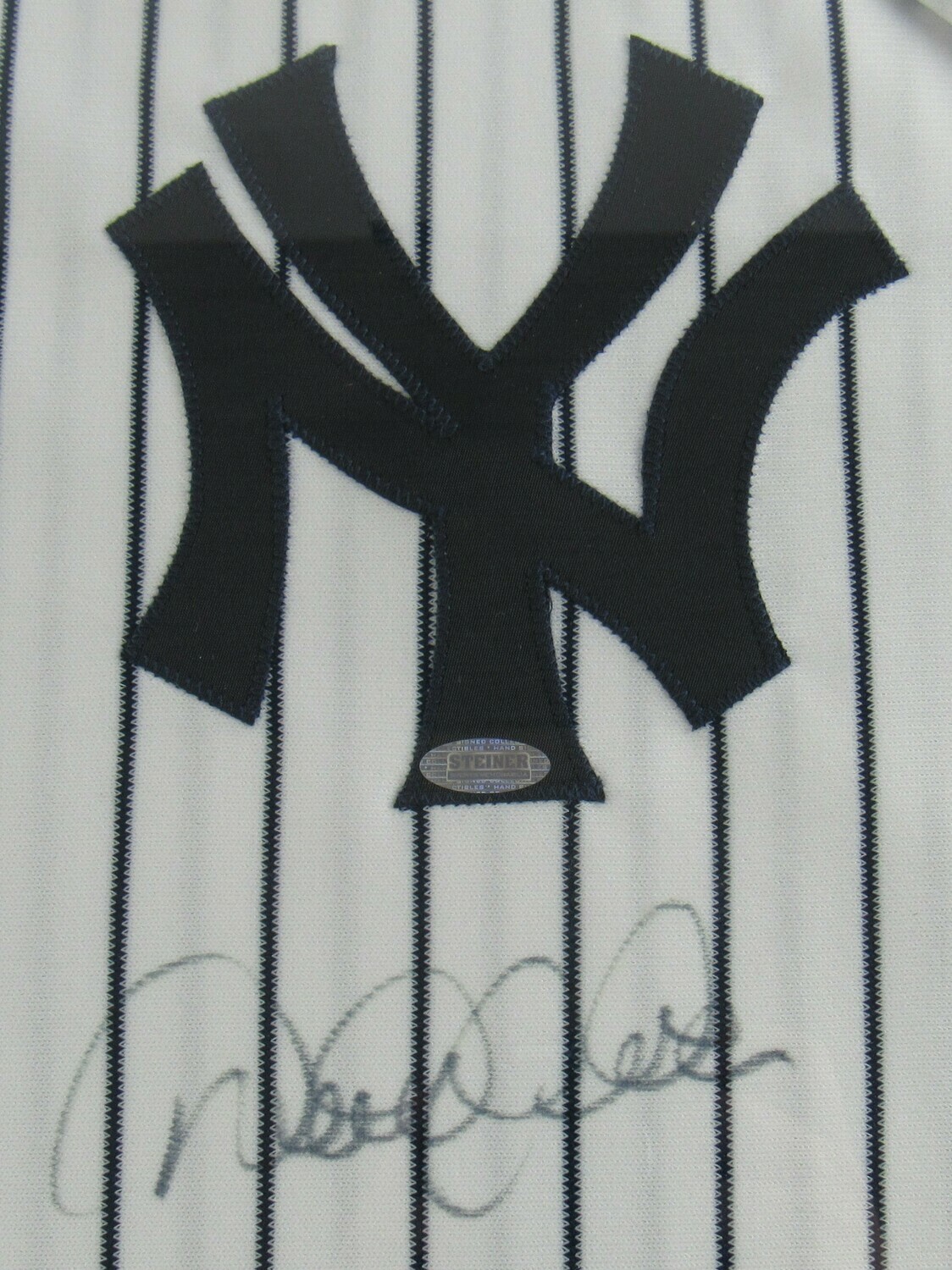Derek Jeter Signed Yankees 33x42 Custom Framed Jersey Display (Steiner COA & MLB Hologram) at PristineAuction.com Derek Jeter Signed Yankees 33x42 Custom Framed Jersey Display (Steiner COA & MLB Hologram) at PristineAuction.com