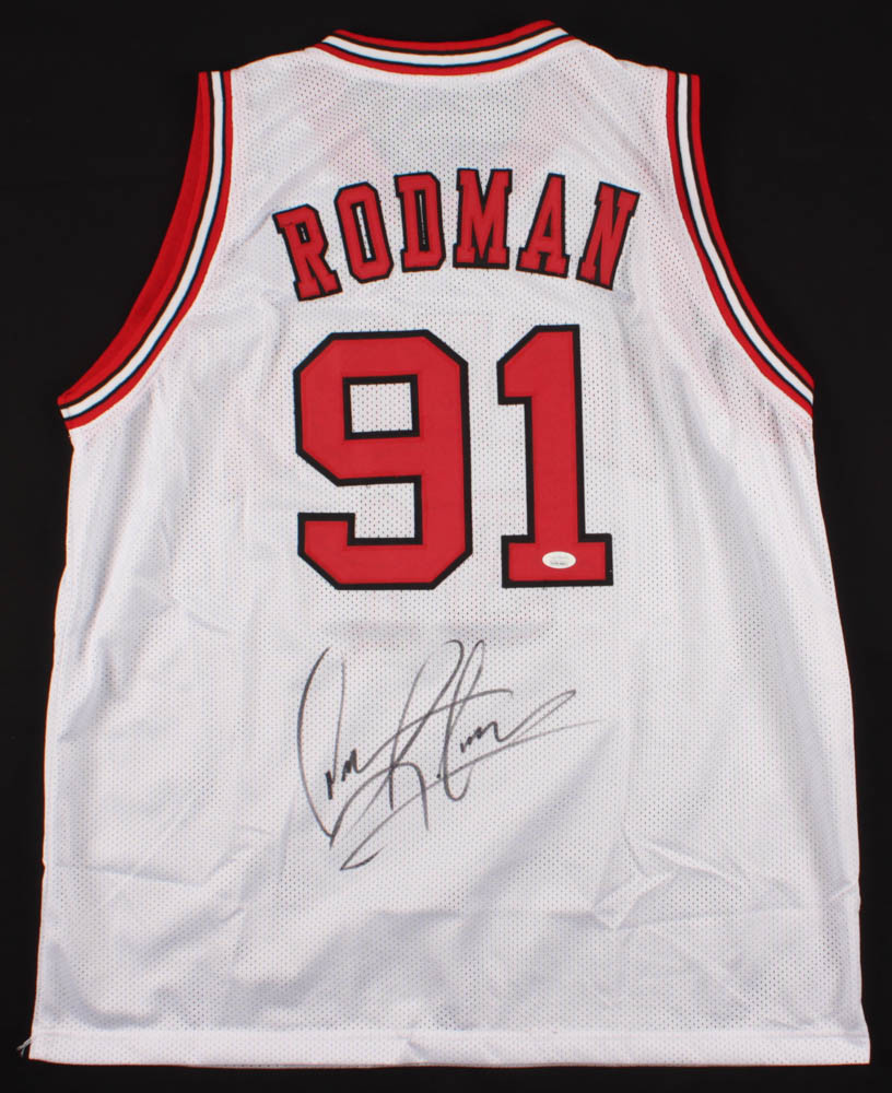 Dennis Rodman Signed Jersey (JSA COA) at PristineAuction.com Dennis Rodman Signed Jersey (JSA COA) at PristineAuction.com