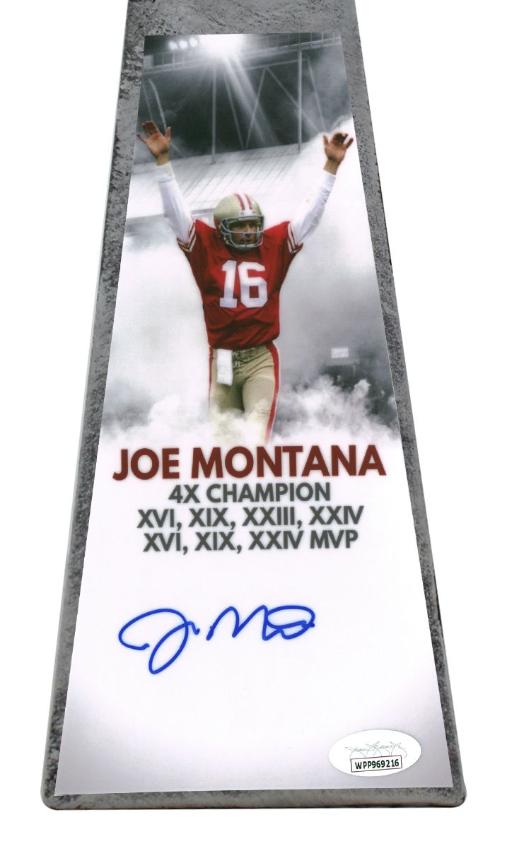 Joe Montana Signed 15” Football Championship Trophy (JSA COA) at PristineAuction.com Joe Montana Signed 15” Football Championship Trophy (JSA COA) at PristineAuction.com