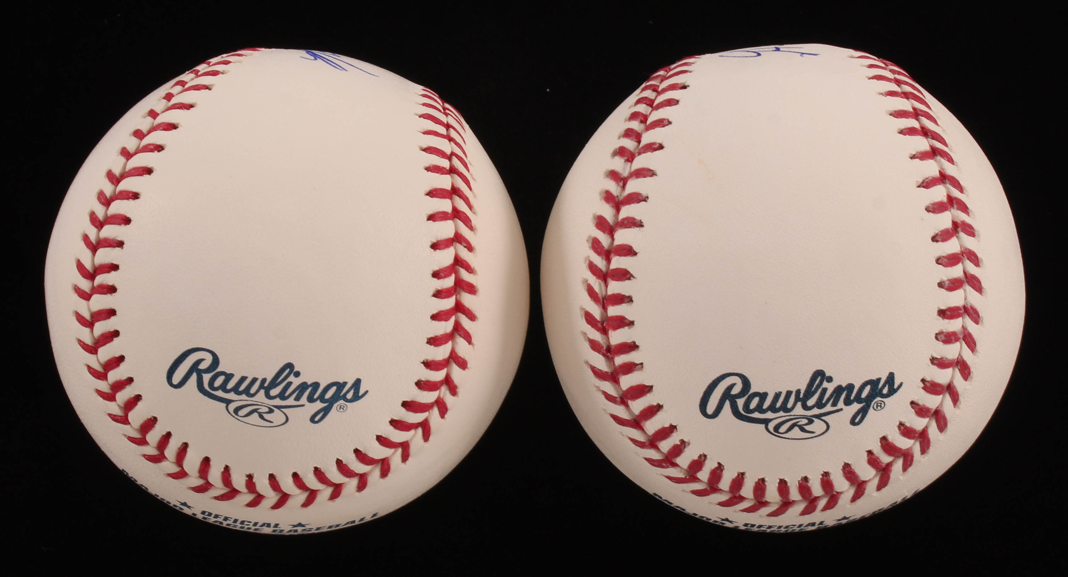 Lot of (2) Signed OML Baseballs with Garrett Stubbs & Kaleb Cowart (SidsGraphs COA) at PristineAuction.com Lot of (2) Signed OML Baseballs with Garrett Stubbs & Kaleb Cowart (SidsGraphs COA) at PristineAuction.com