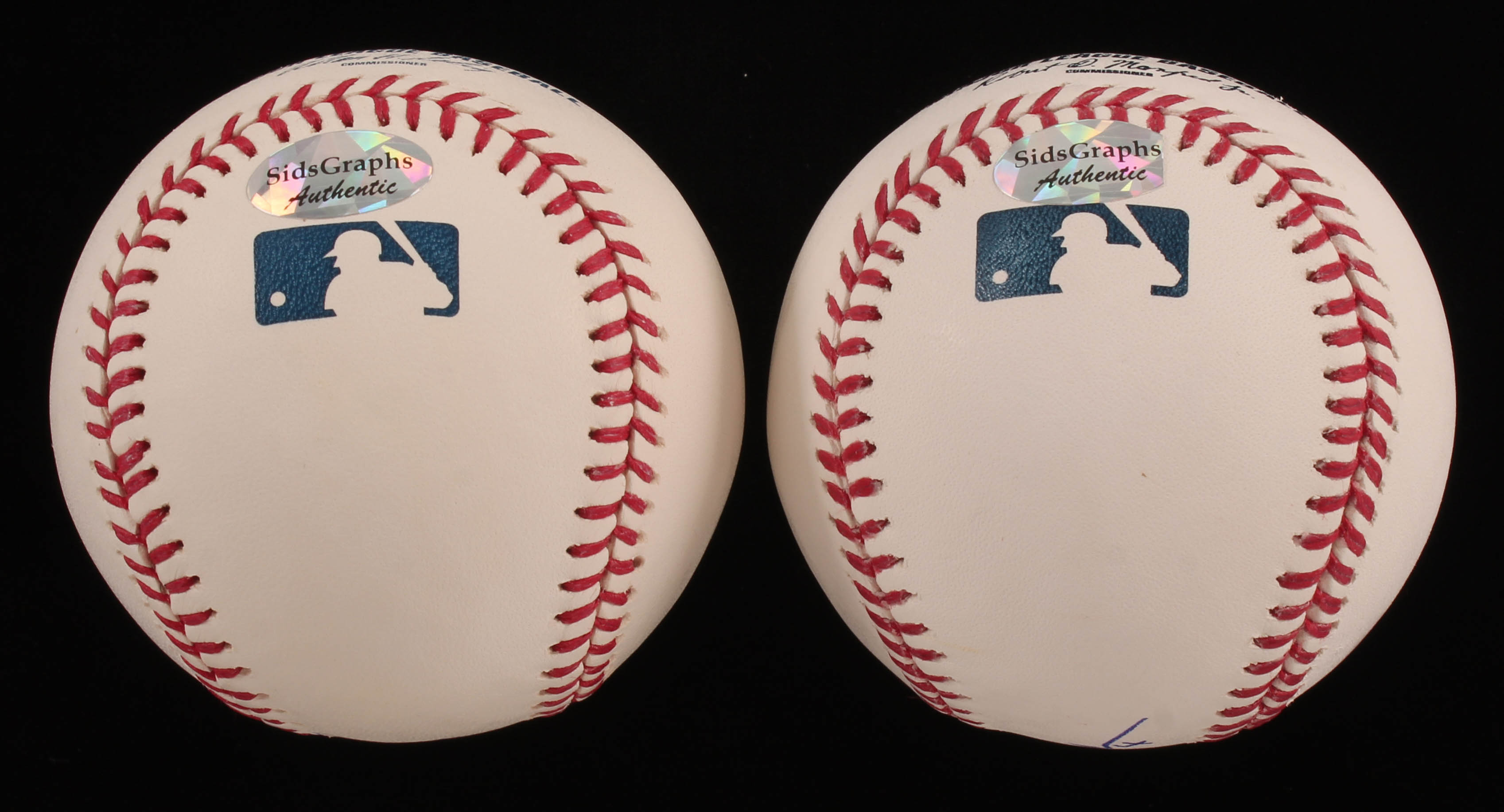 Lot of (2) Signed OML Baseballs with Garrett Stubbs & Kaleb Cowart (SidsGraphs COA) at PristineAuction.com Lot of (2) Signed OML Baseballs with Garrett Stubbs & Kaleb Cowart (SidsGraphs COA) at PristineAuction.com