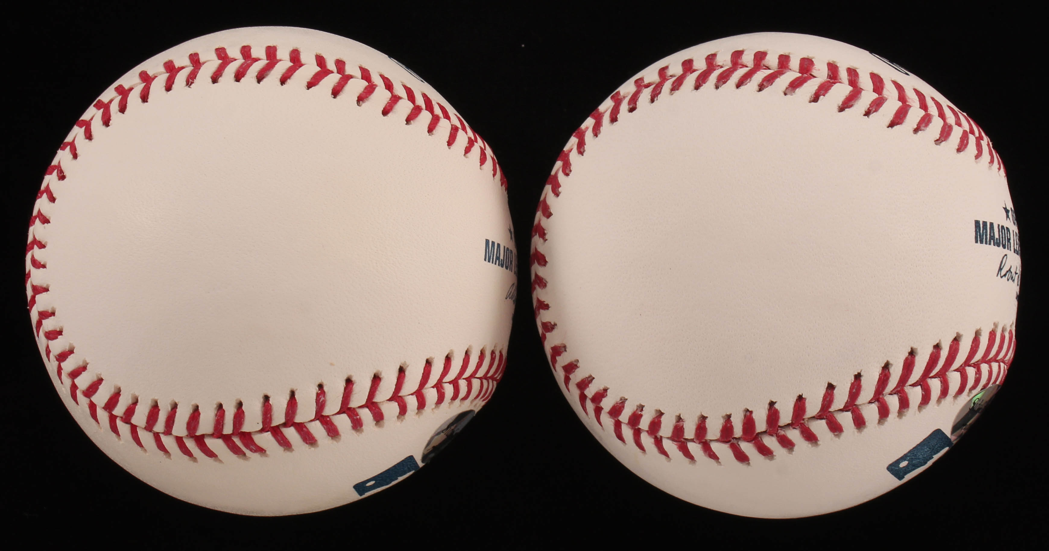 Lot of (2) Signed OML Baseballs with Garrett Stubbs & Kaleb Cowart (SidsGraphs COA) at PristineAuction.com Lot of (2) Signed OML Baseballs with Garrett Stubbs & Kaleb Cowart (SidsGraphs COA) at PristineAuction.com