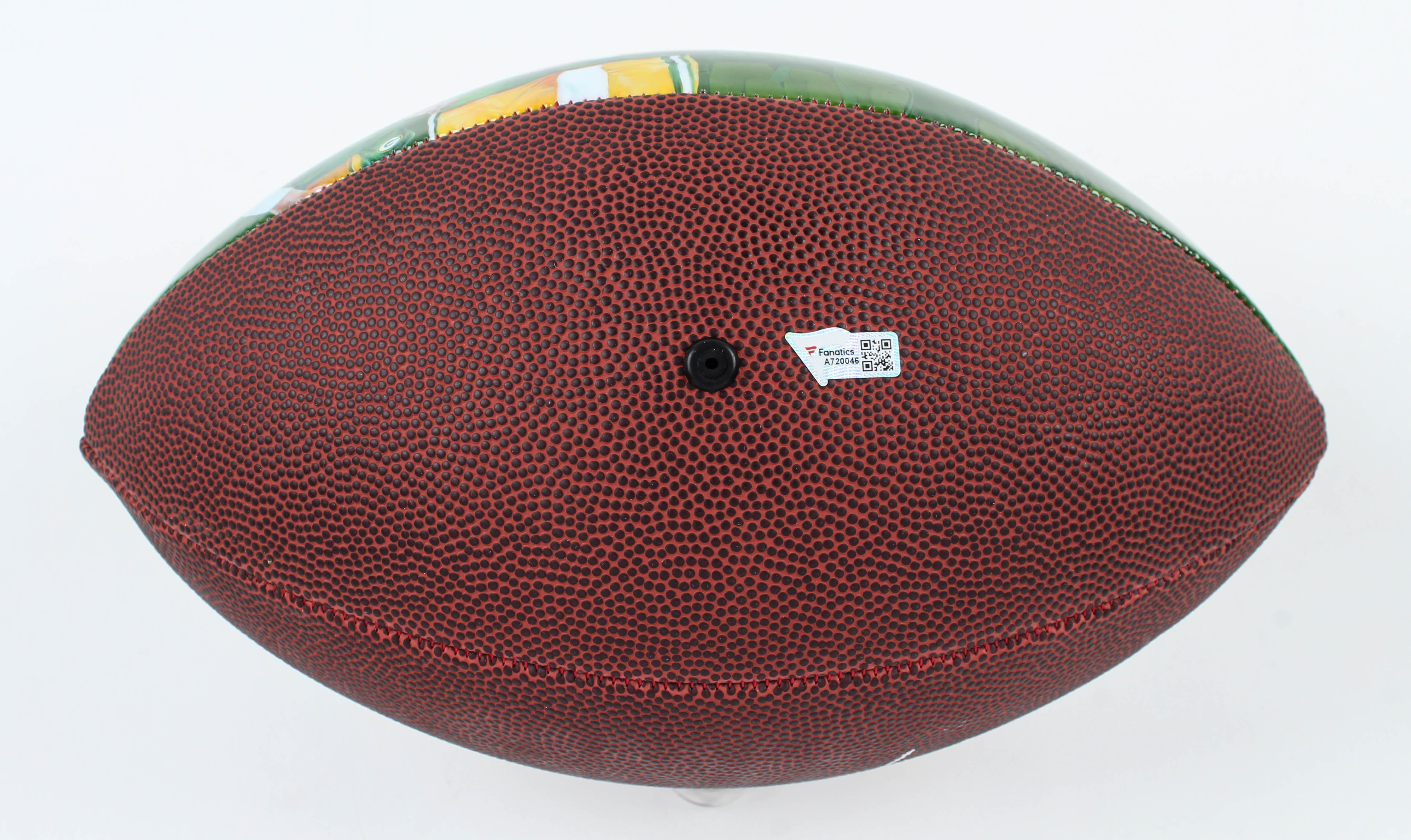 Aaron Rodgers Signed Packers NFL 100th Anniversary Legacy Art Football (Fanatics Hologram) at PristineAuction.com Aaron Rodgers Signed Packers NFL 100th Anniversary Legacy Art Football (Fanatics Hologram) at PristineAuction.com