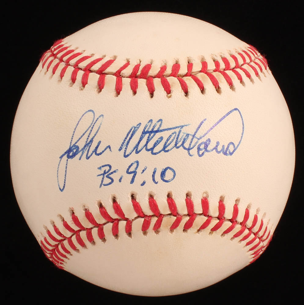 John Wetteland Signed OAL Baseball Inscribed "PS. 9:10" (JSA COA) at PristineAuction.com John Wetteland Signed OAL Baseball Inscribed "PS. 9:10" (JSA COA) at PristineAuction.com