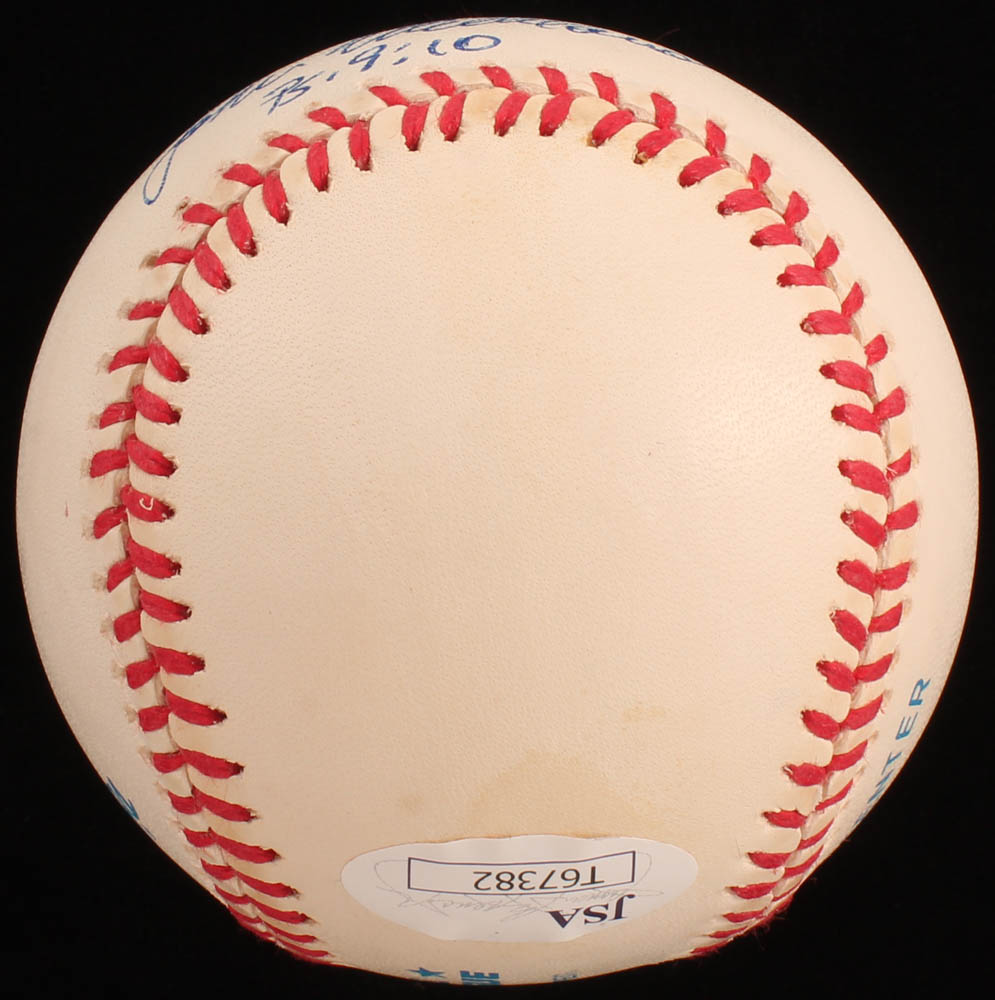 John Wetteland Signed OAL Baseball Inscribed "PS. 9:10" (JSA COA) at PristineAuction.com John Wetteland Signed OAL Baseball Inscribed "PS. 9:10" (JSA COA) at PristineAuction.com