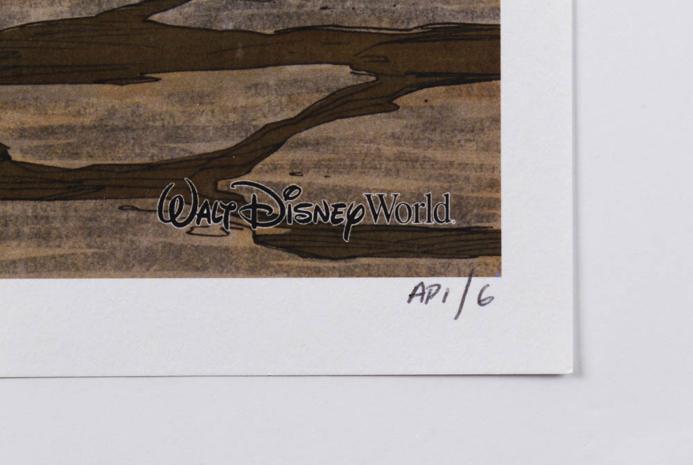 Tom Hodges - Millennium Falcon - Smugglers Run - Star Wars: Galaxy's Edge - Signed 11" x 17" Lithograph AP #/6 (PA COA) at PristineAuction.com Tom Hodges - Millennium Falcon - Smugglers Run - Star Wars: Galaxy's Edge - Signed 11" x 17" Lithograph AP #/6 (PA COA) at PristineAuction.com