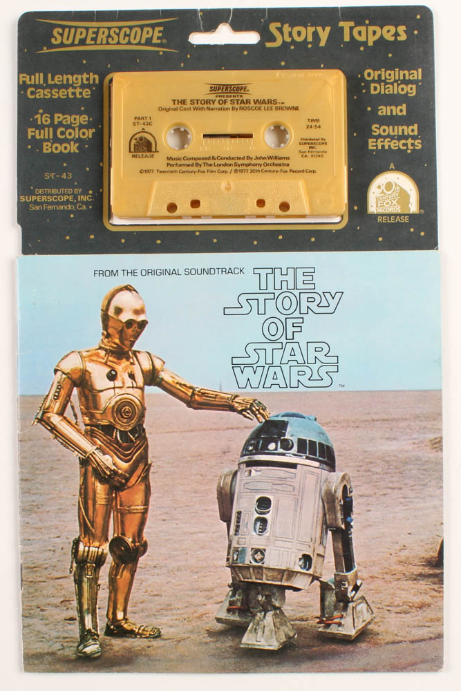 Vintage 1977 "Star Wars" Cassette Tape & Booklet at PristineAuction.com Vintage 1977 "Star Wars" Cassette Tape & Booklet at PristineAuction.com
