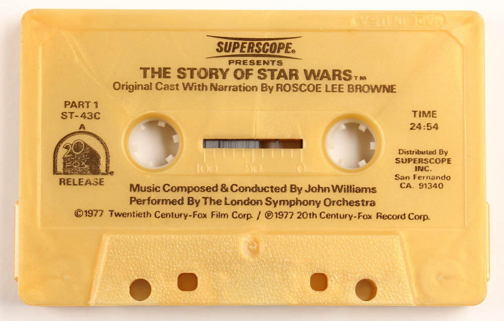 Vintage 1977 "Star Wars" Cassette Tape & Booklet at PristineAuction.com Vintage 1977 "Star Wars" Cassette Tape & Booklet at PristineAuction.com