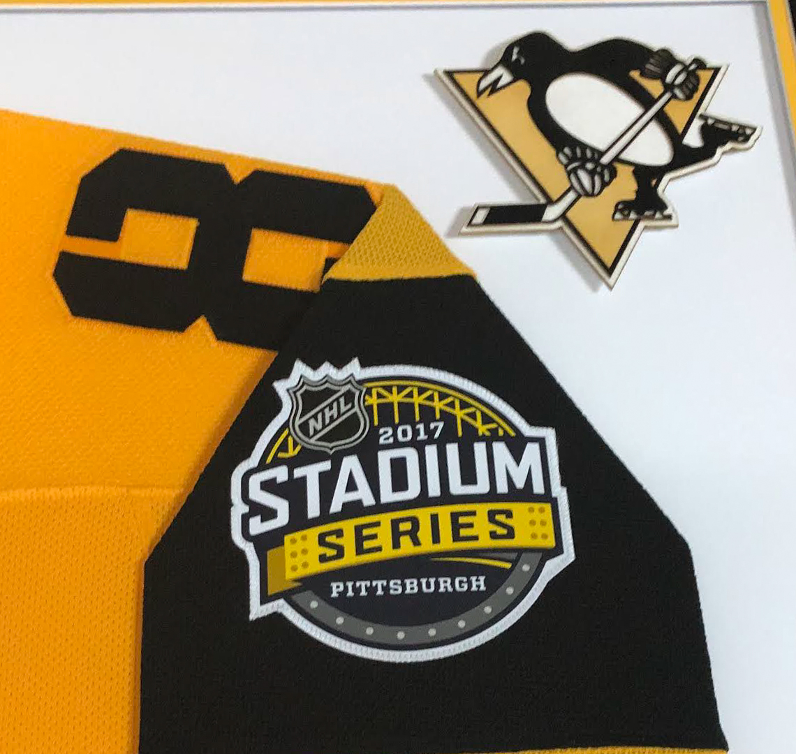 Sidney Crosby Signed Penguins 36x44 Custom Framed Jersey (FSM COA) at PristineAuction.com Sidney Crosby Signed Penguins 36x44 Custom Framed Jersey (FSM COA) at PristineAuction.com