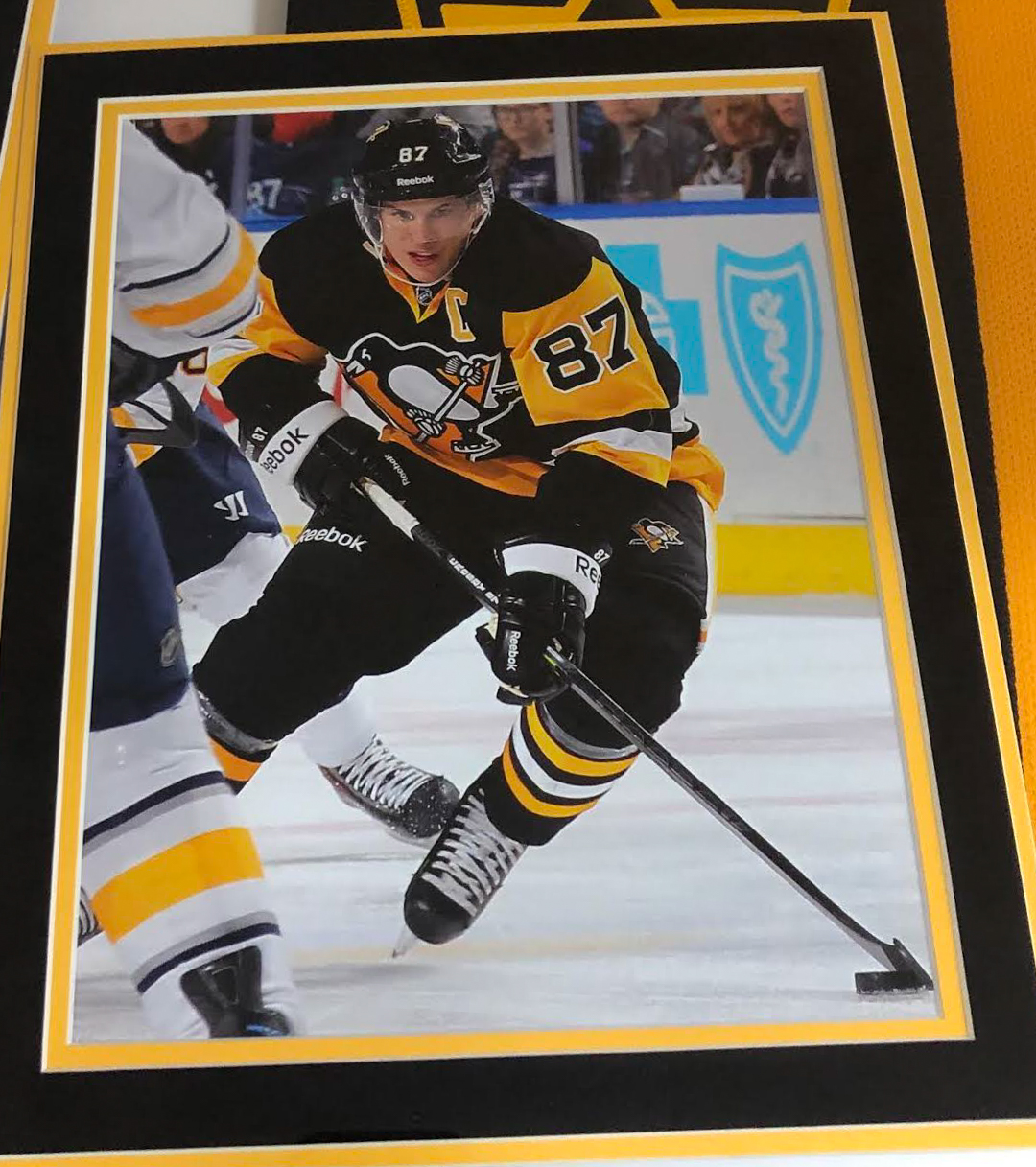 Sidney Crosby Signed Penguins 36x44 Custom Framed Jersey (FSM COA) at PristineAuction.com Sidney Crosby Signed Penguins 36x44 Custom Framed Jersey (FSM COA) at PristineAuction.com