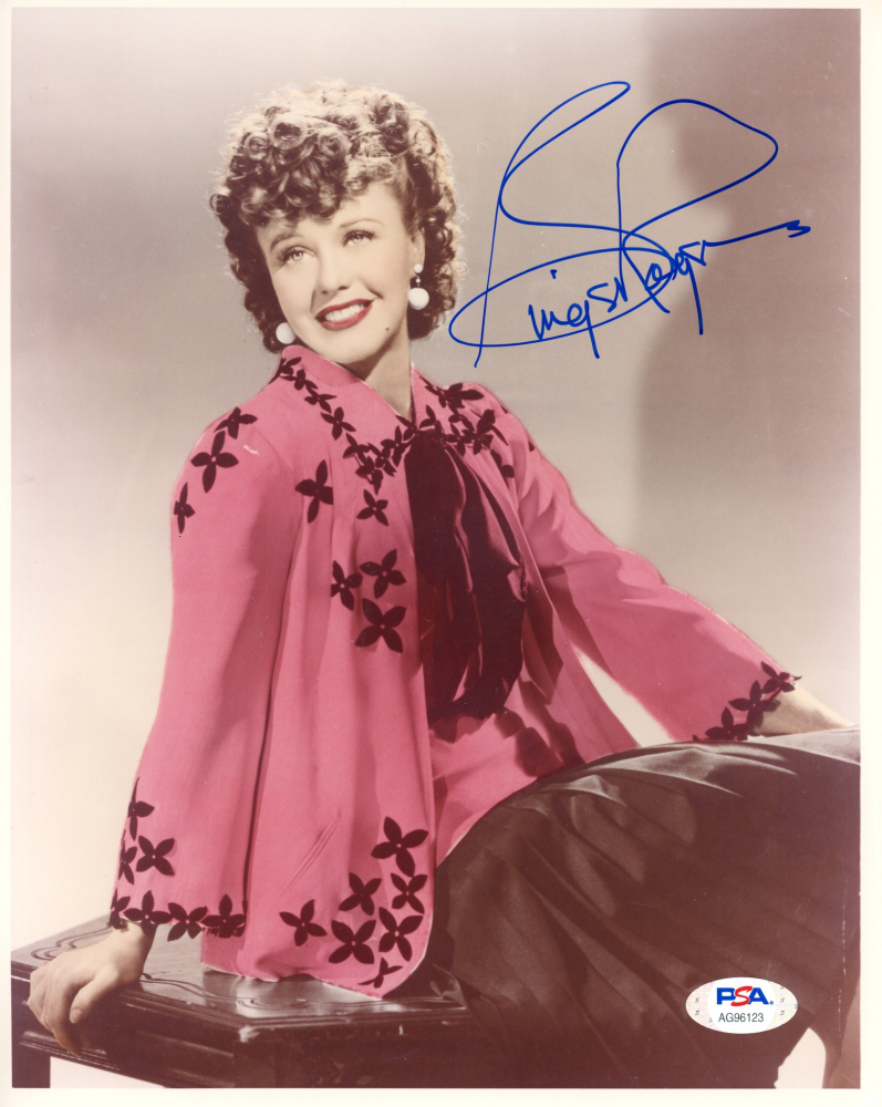 Ginger Rogers Signed 8x10 Photo (PSA COA) Pristine Auction