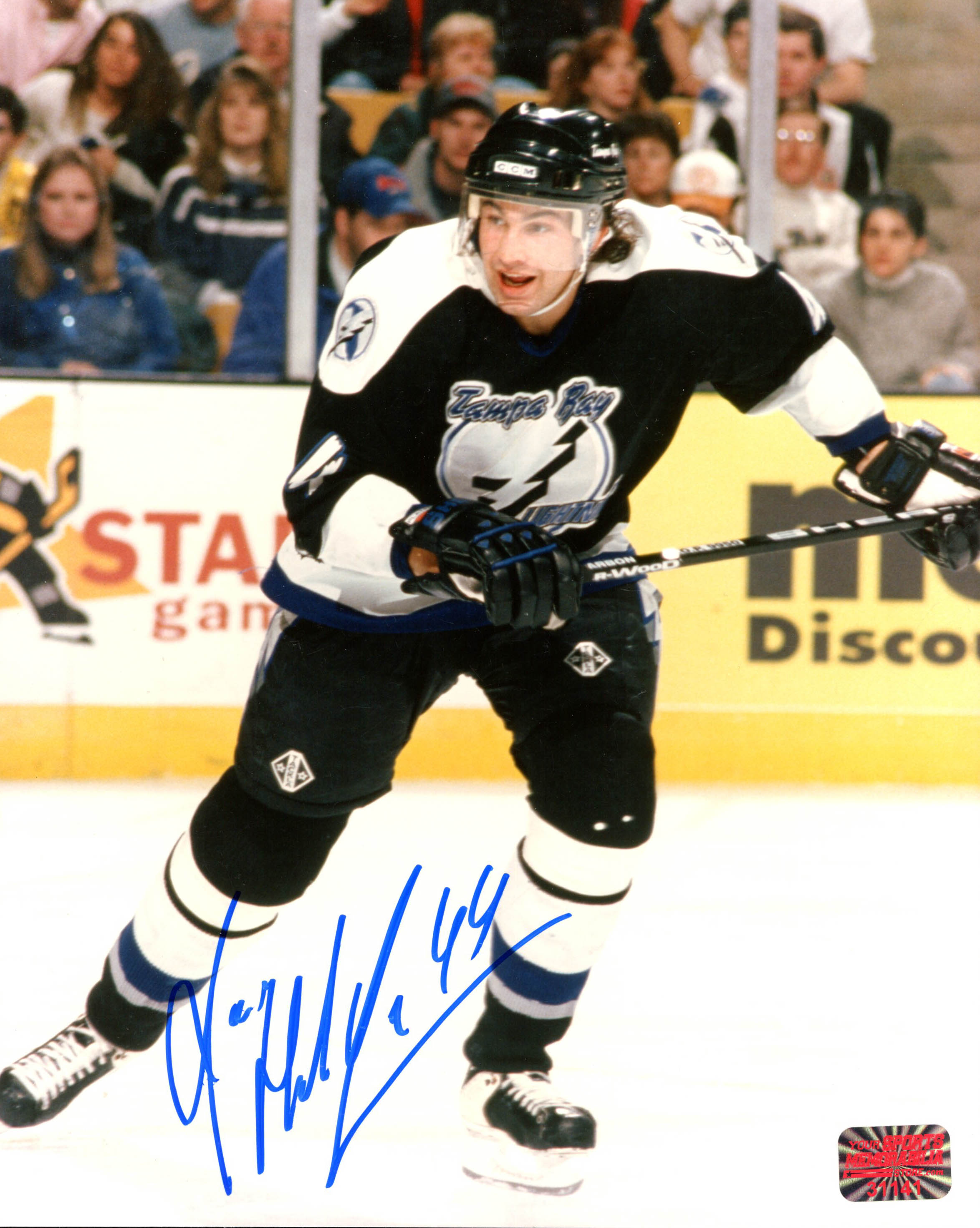 Roman Hamrlik Signed Lightning 8x10 Photo (YSMS COA) at PristineAuction.com Roman Hamrlik Signed Lightning 8x10 Photo (YSMS COA) at PristineAuction.com