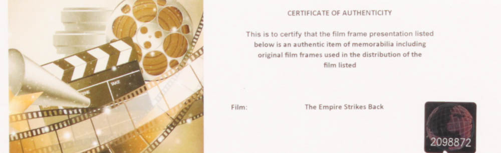 "The Empire Strikes Back" LE 8x10 Custom Matted Original Film / Movie Cell Display at PristineAuction.com "The Empire Strikes Back" LE 8x10 Custom Matted Original Film / Movie Cell Display at PristineAuction.com