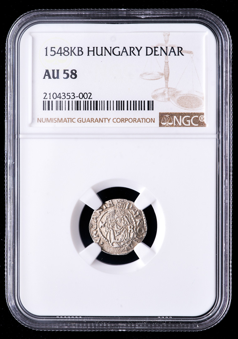 1548KB Ferdinand I, Holy Roman Emperor - Hungary Medieval Silver Denar, Madonna & Child (NGC AU58) at PristineAuction.com 1548KB Ferdinand I, Holy Roman Emperor - Hungary Medieval Silver Denar, Madonna & Child (NGC AU58) at PristineAuction.com
