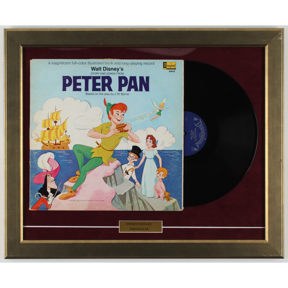 Original Vintage Walt Disney S Peter Pan 18 5x22 5 Custom Framed 1969 Original Lp Vinyl Record Album Display Pristine Auction Peterpan adalah salah satu nama grup band besar asal indonesia yang dulu sangat populer mendapatkan nya dengan gratis atau free download lagu peterpan mp3 lengkap full album yang. pristine auction