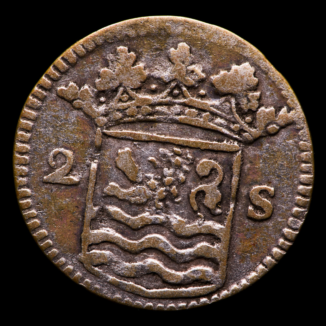 1735 Dutch Republic, Zeeland - 2 Stuiver Colonial Silver Coin at PristineAuction.com 1735 Dutch Republic, Zeeland - 2 Stuiver Colonial Silver Coin at PristineAuction.com