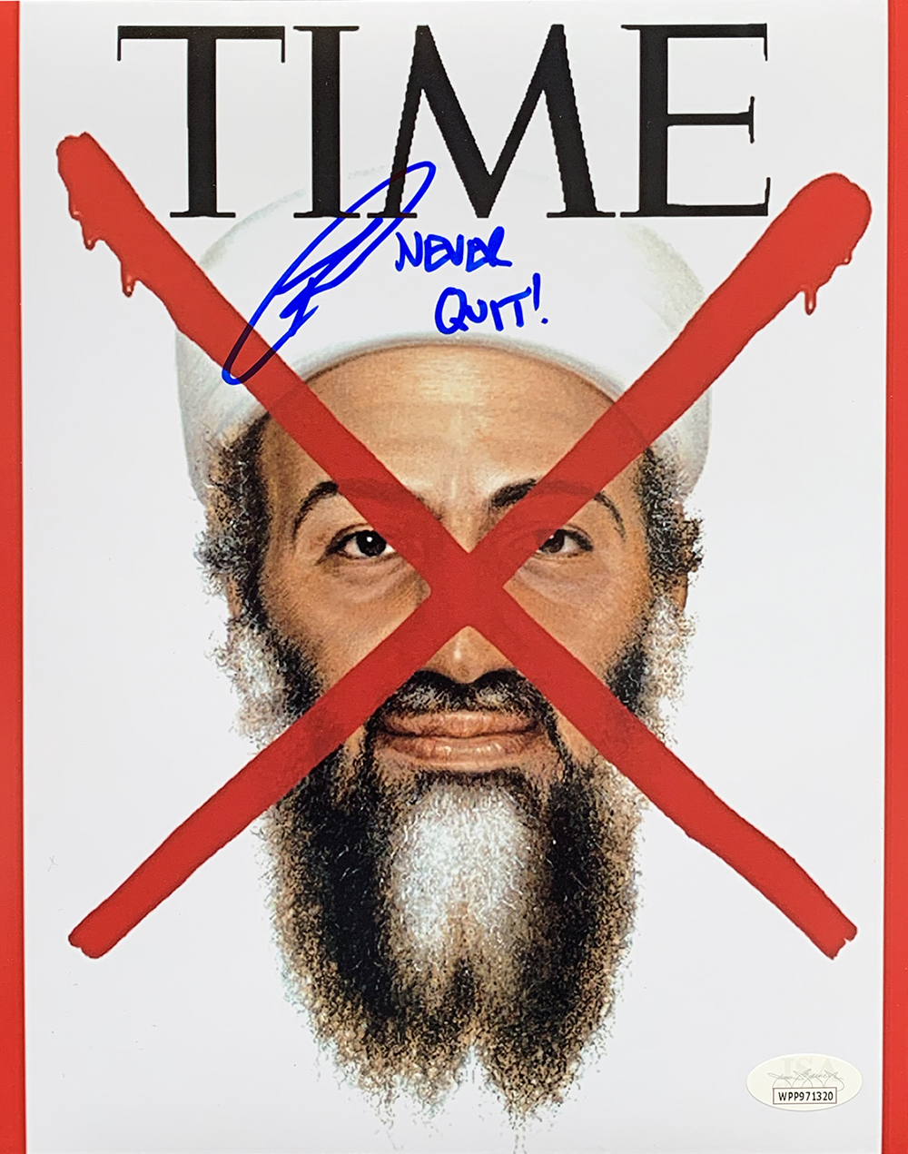 Robert J. O'Neill Signed 11x14 Photo Inscribed "Never Quit!" (JSA COA) at PristineAuction.com Robert J. O'Neill Signed 11x14 Photo Inscribed "Never Quit!" (JSA COA) at PristineAuction.com