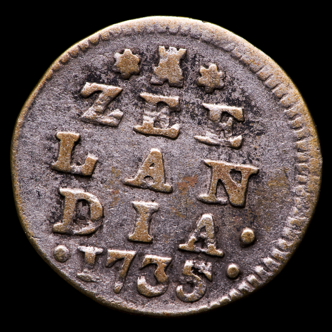 1735 Dutch Republic, Zeeland - 2 Stuiver Colonial Silver Coin at PristineAuction.com 1735 Dutch Republic, Zeeland - 2 Stuiver Colonial Silver Coin at PristineAuction.com