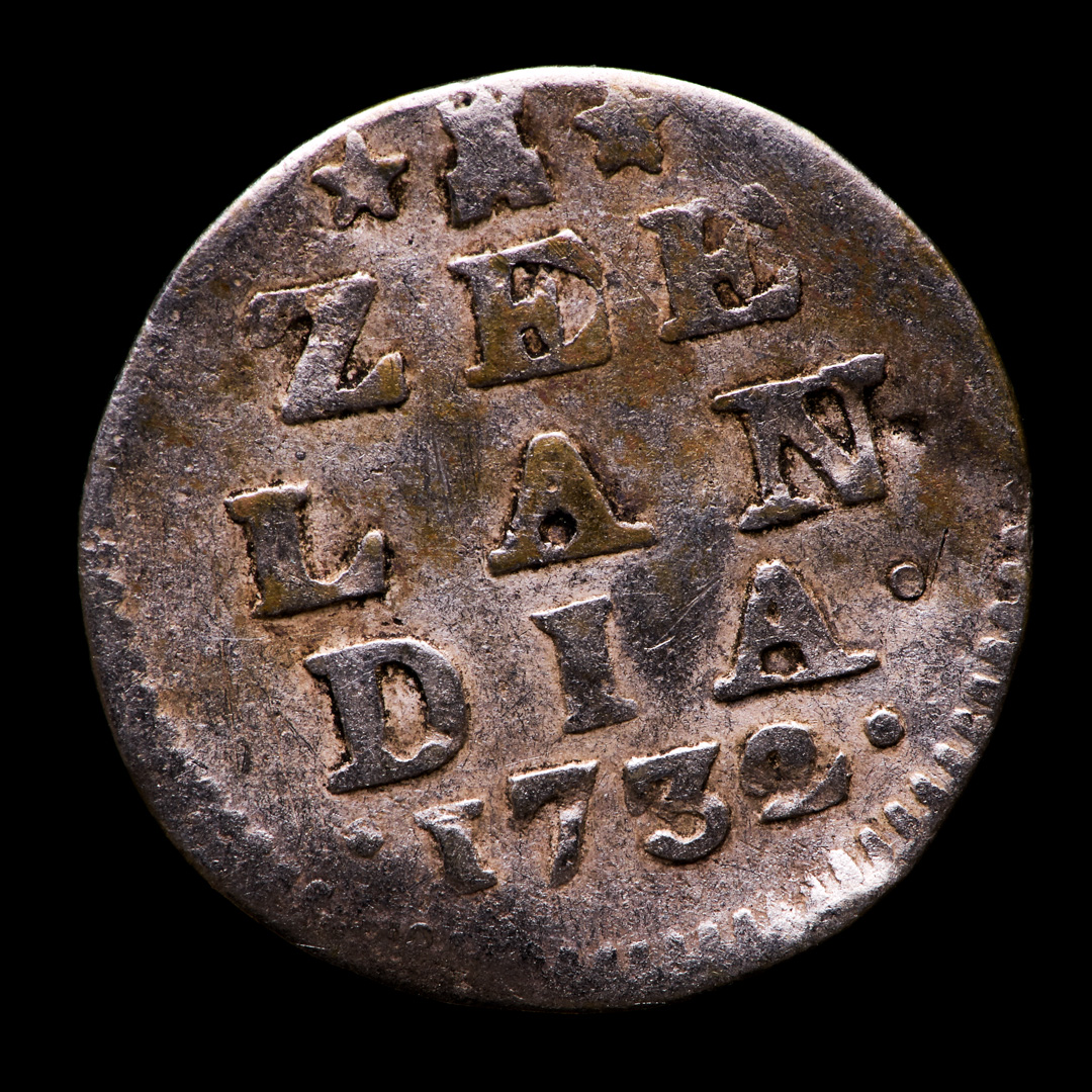 1732 Dutch Republic, Zeeland - 2 Stuiver Colonial Silver Coin at PristineAuction.com 1732 Dutch Republic, Zeeland - 2 Stuiver Colonial Silver Coin at PristineAuction.com