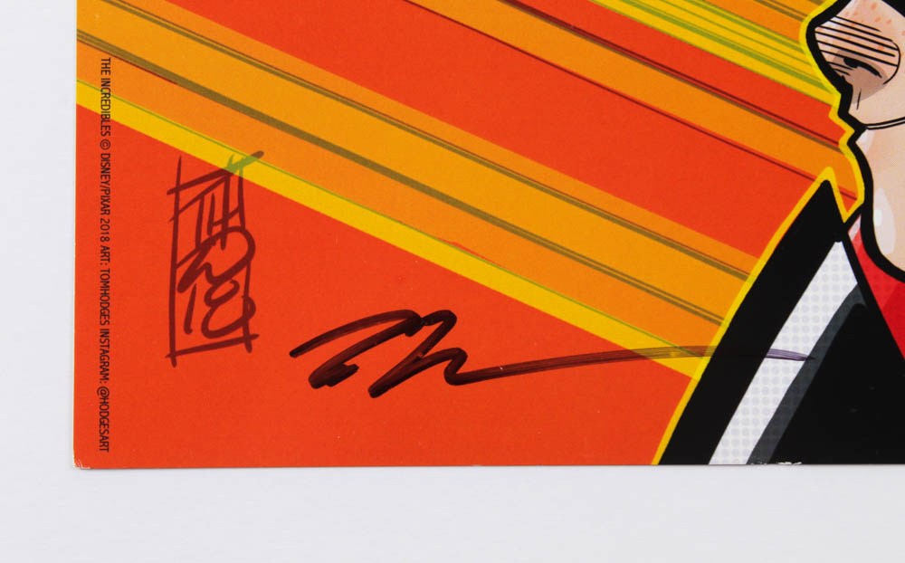 Tom Hodges - The Incredibles - Disney - Signed 11" x 17" Print (PA COA) at PristineAuction.com Tom Hodges - The Incredibles - Disney - Signed 11" x 17" Print (PA COA) at PristineAuction.com