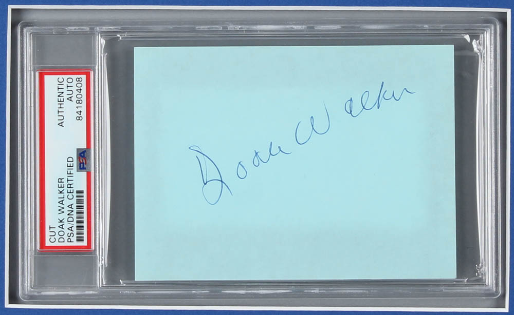 Doak Walker Signed 12x20 Custom Matted Cut Display (PSA Encapsulated) at PristineAuction.com Doak Walker Signed 12x20 Custom Matted Cut Display (PSA Encapsulated) at PristineAuction.com